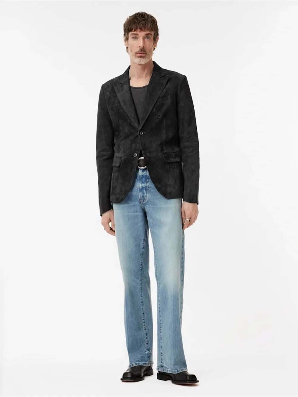 $2998 John Varvatos Collection Dunmore Suede Jacket EU 52 USA 42